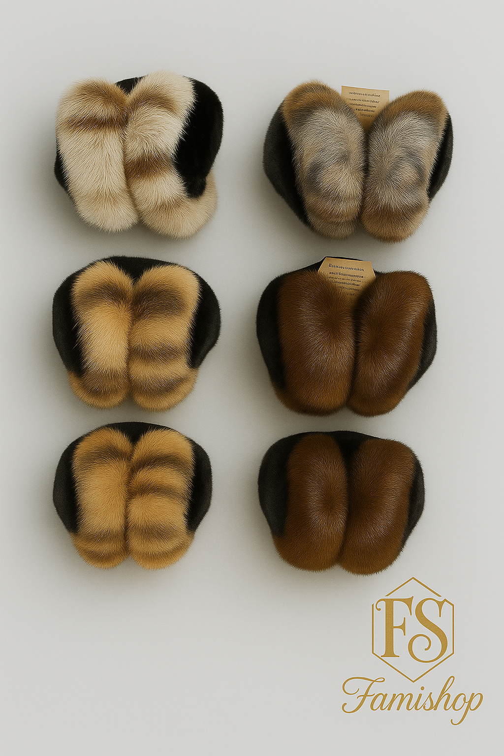 Cache-oreilles en  fourrure